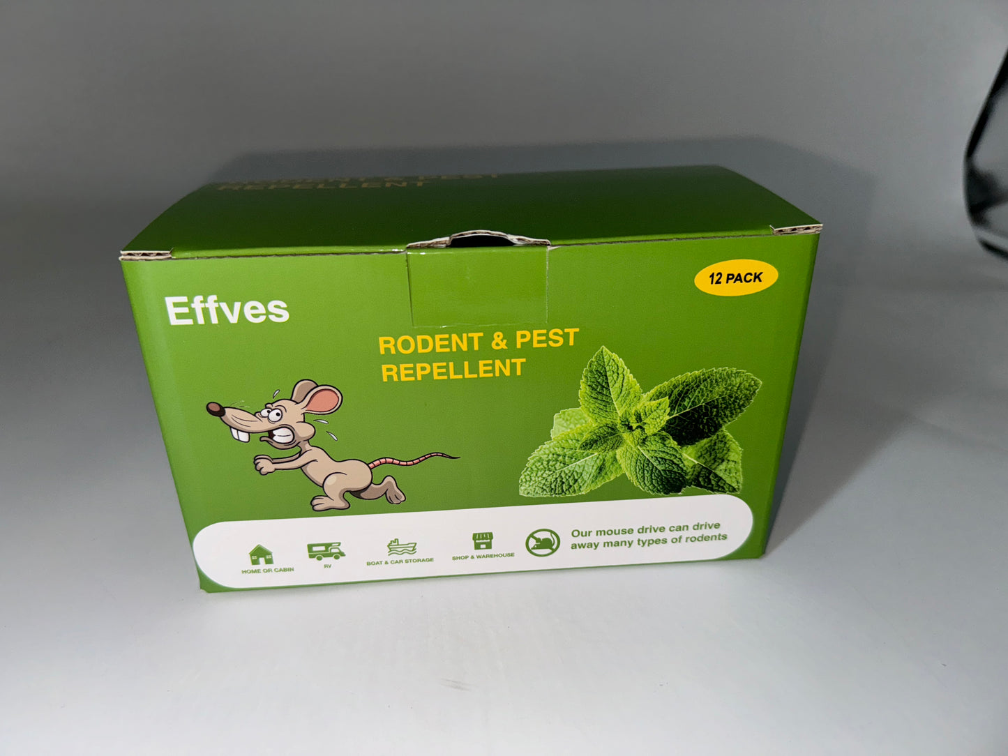 Effves Natural Rodent Repellent Pellets, Pure Plant-Based Peppermint Oil, Safe & Non-Toxic